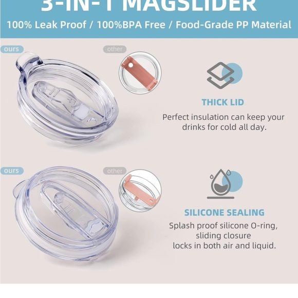 Soufull Tumbler pink and blue 40oz - Picture 4 of 6